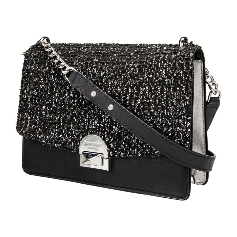 Kate Spade Black and Silver Tinsel Shoylder Bag - Picture 2 of 4